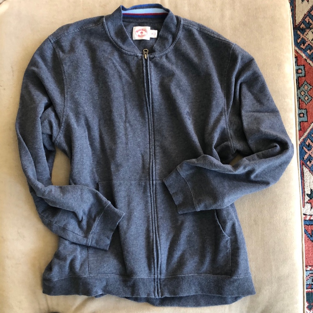 Brooks Brothers Gray Full Zip Sweatshirt XL -Barely Worn